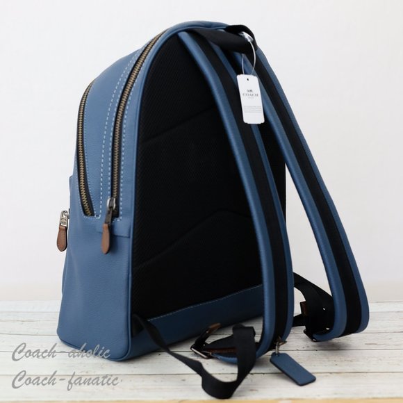 NWT 78564 Disney X Coach Academy Leather Backpack With Mickey in Denim - Picture 5 of 12